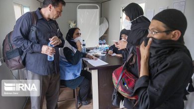 خدمات حوزه سلامت شهرستان خرمشهر به زوار اربعین تا نقطه صفر مرزی شلمچه