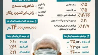 اینفوگرافیک/ آلودگی هوا در سال ۱۴۰۳ به چند نفر آسیب رساند؟